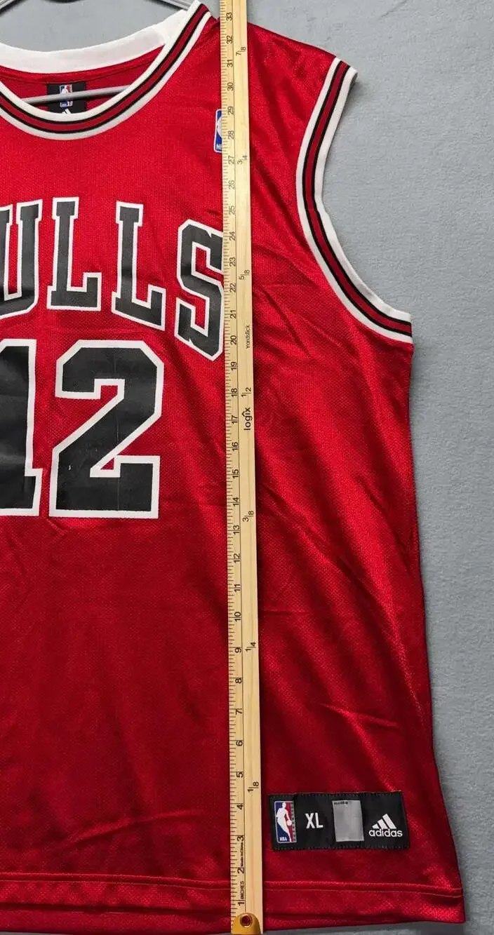 Adidas Kirk Hinrich Chicago Bulls #12 NBA Basketball Jersey Red Size XL